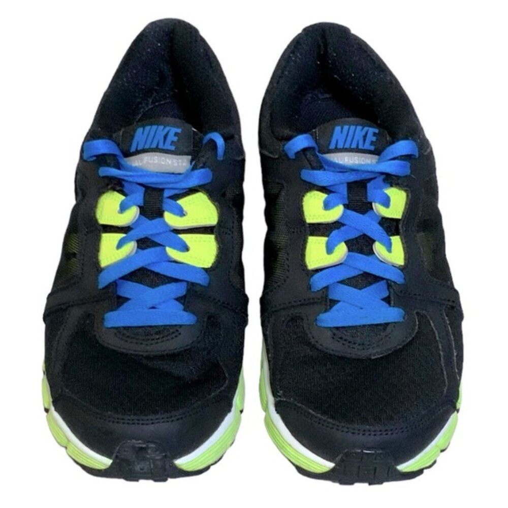 Nike Dual Fusion ST2 Running Shoe 454240-018 Black Volt Blue Lime Women Sz 8.5 - Picture 13 of 16